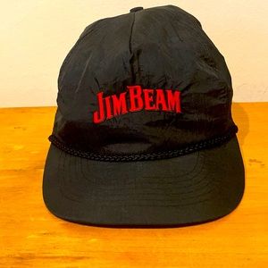 Unisex Adjustable Snap Back Jim Beam Baseball Style Hat / Cap with Chord